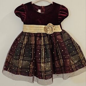 Bonnie Baby girl Holiday Dress  12 Months